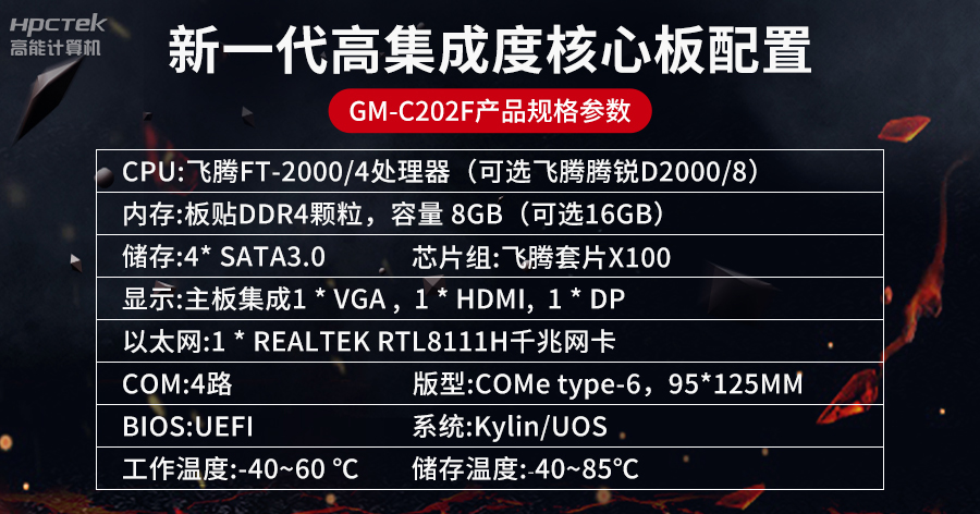 全国产化工业级COMe核心板,针对行业高性能需求打造(图5) 6.29.5.jpg